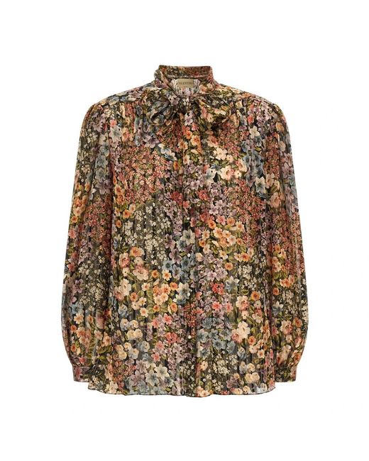 Valentino Garavani Metallic Blouses