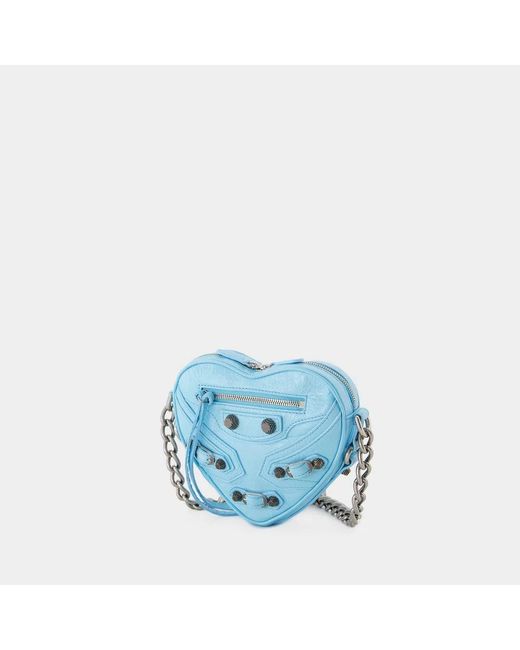 Balenciaga Blue Cag Heart Mini Bag