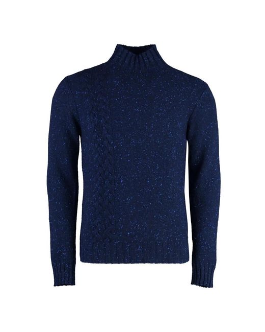 Malo Blue Cashmere Knitwear for men