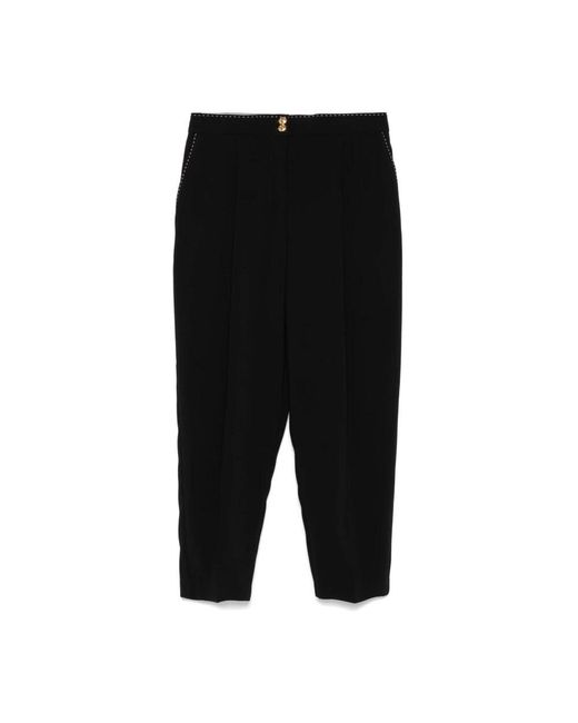 Elisabetta Franchi Black Cropped Trousers