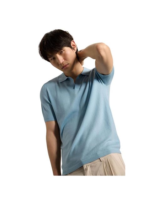 KIEFERMANN Blue V-Neck Knitwear for men