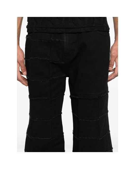 ANDERSSON BELL Patchwork wide leg jeans in Black für Herren