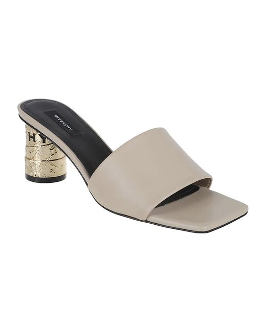 Givenchy Gray Heeled Mules