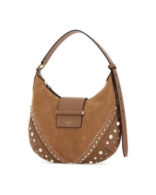 Jimmy Choo Brown Shoulder Bags