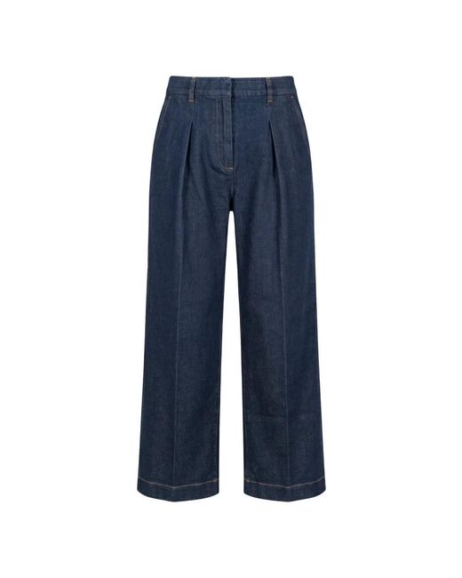 Moorer Blue Wide Jeans