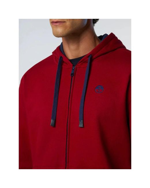North Sails Red Zip-Throughs for men