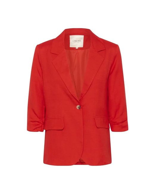 Blazers Cream de color Red