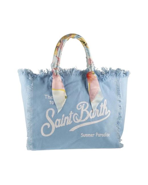 Mc2 Saint Barth Blue Shopping Bags