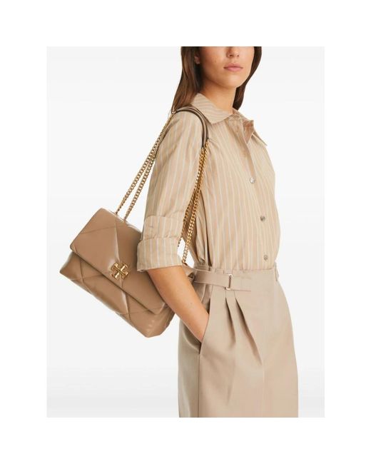 Tory Burch Natural Shoulder Bags