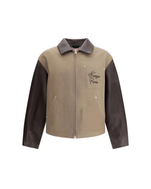Light Jackets di KENZO in Green da Uomo
