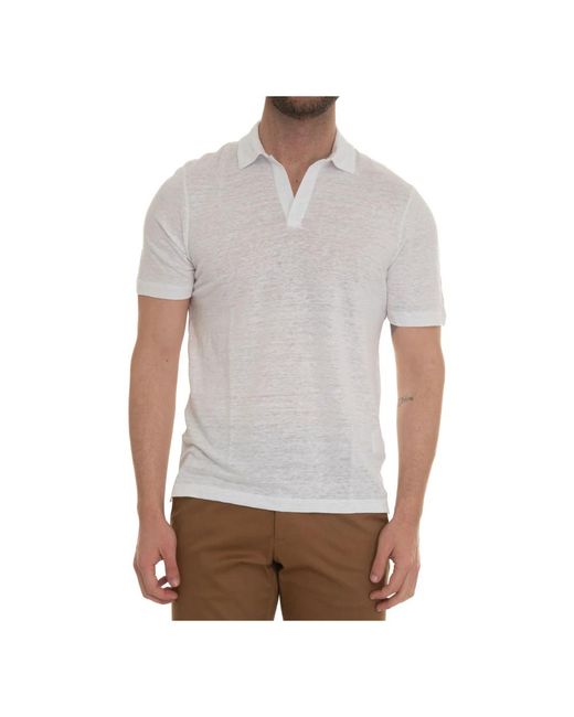 Gran Sasso White Polo Shirts for men