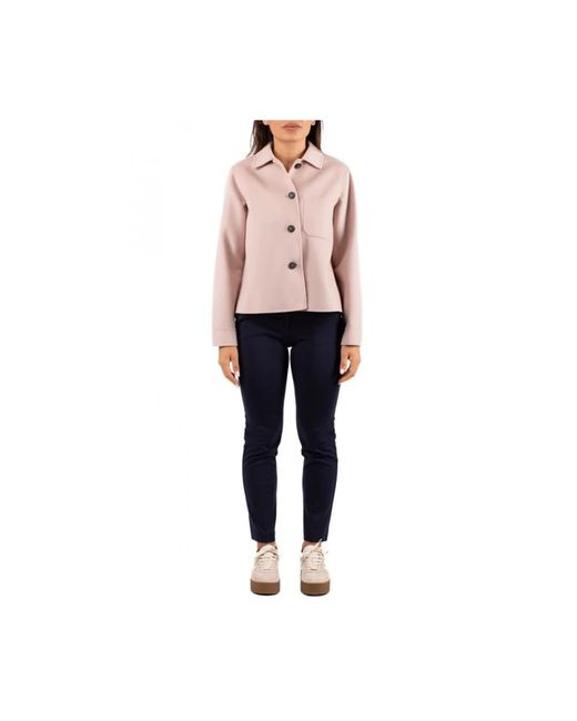 Weekend by Maxmara Jassen ,Roze ,Wol Nordica Jacket in het Pink