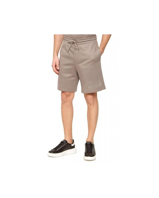 HUGO Gray Casual Shorts for men