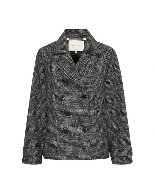 Kaffe Jassen ,Zwart ,Wol Kafabiola Short Jacket in het Gray