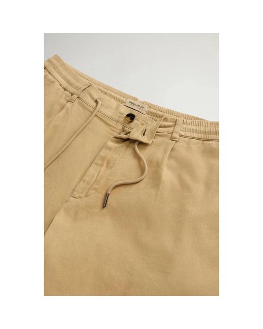 Woolrich Natural Casual Shorts for men