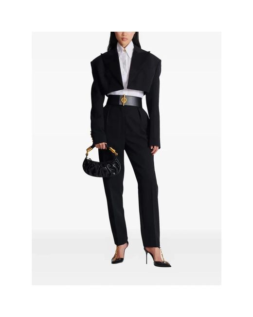 Balmain Overhemden ,Wit ,Katoen Cotton Poplin Shirt in het White
