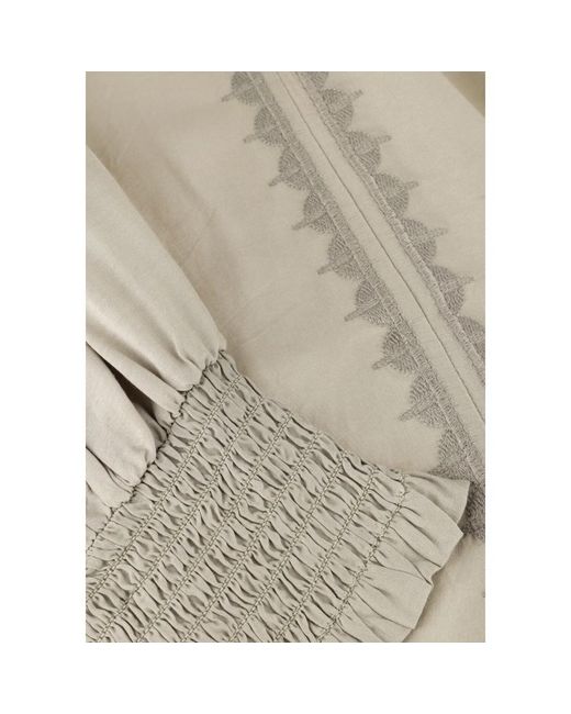 Mos Mosh Overhemden ,Khaki Geborduurde Blouse Voor Vrouwen in het Brown