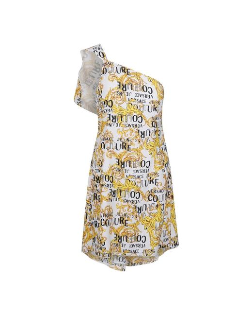 Versace Jeans Couture Metallic Short Dresses