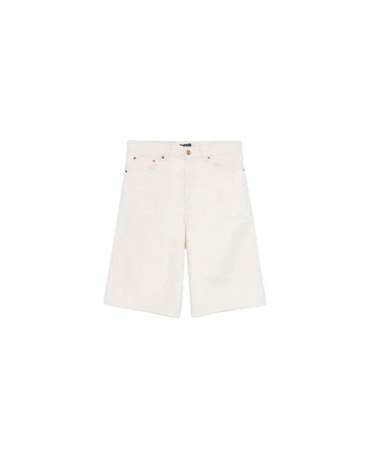 A.P.C. Korte Broeken ,Wit ,Denim Denim Rits Sluiting Vijf-Pocket Ontwerp in het White voor heren