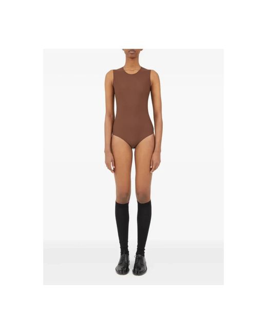 Maison Margiela Tops ,Bruin ,Bruin Body Geur in het Brown