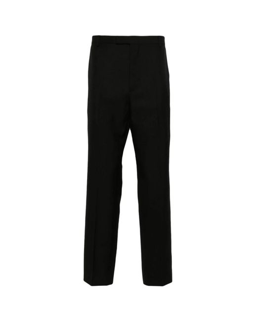 Gucci Broeken ,Zwart ,Katoen Geborduurde Twill Tailored Broek in het Black voor heren