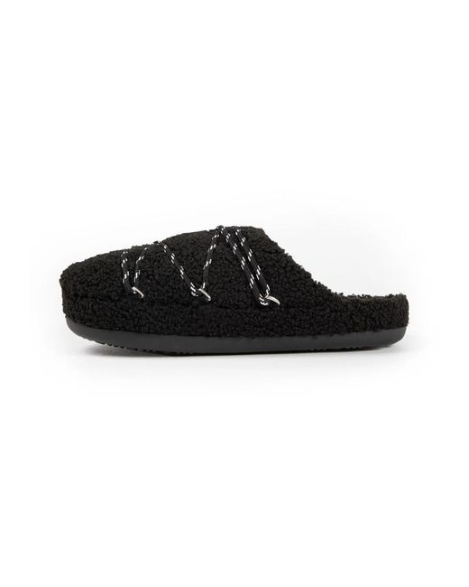 Moon Boot Black Slippers