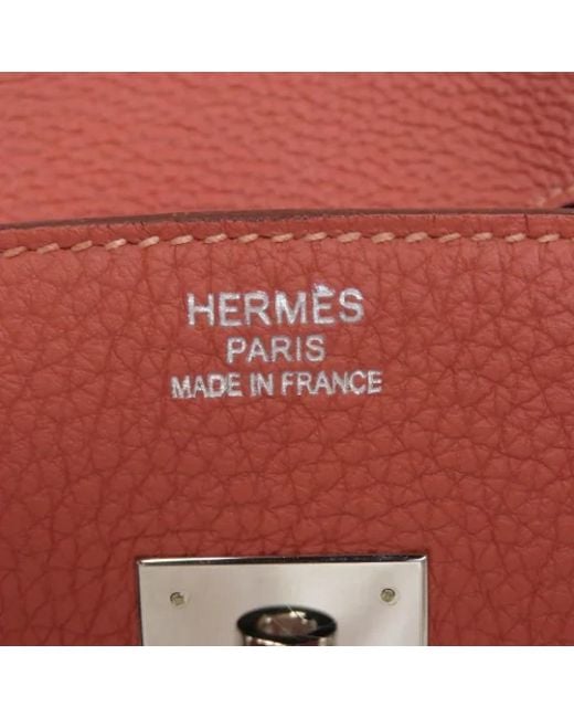 Pre-owned > pre-owned bags > pre-owned handbags Hermès en coloris Red