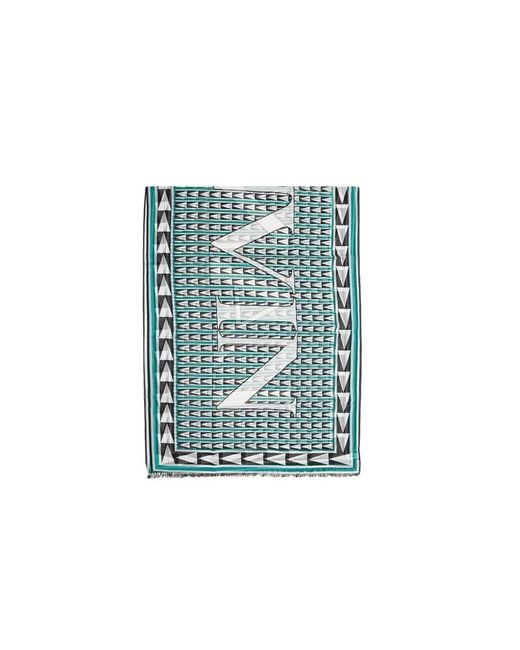 Lanvin Blue Winter Scarves