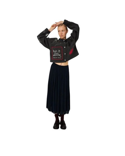 Midi Skirts Stella Nova de color Black