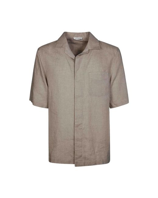 Paolo Pecora Brown Short Sleeve Shirts for men