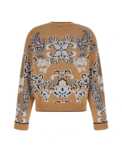 Twinset Gray Round-Neck Knitwear