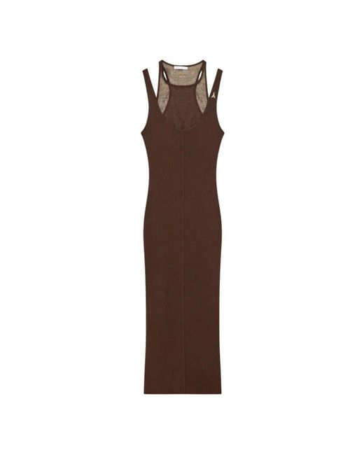 Patrizia Pepe Brown Midi Dresses