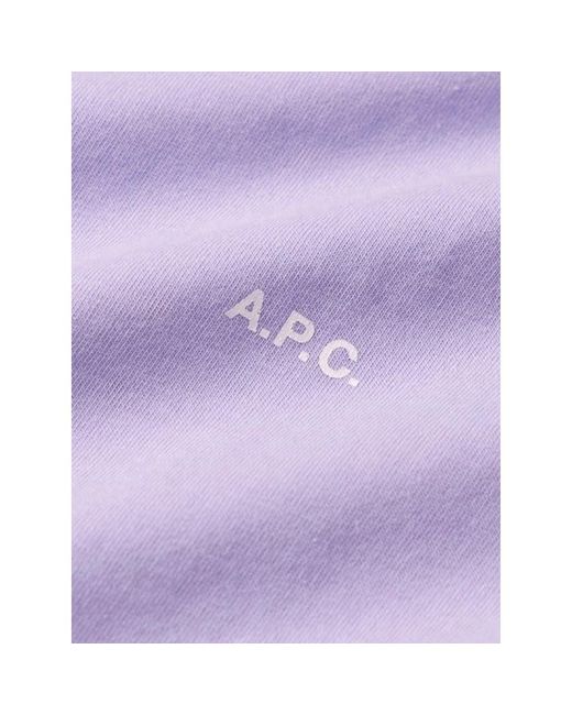 A.P.C. Lavendel kyle t-shirt in Purple für Herren