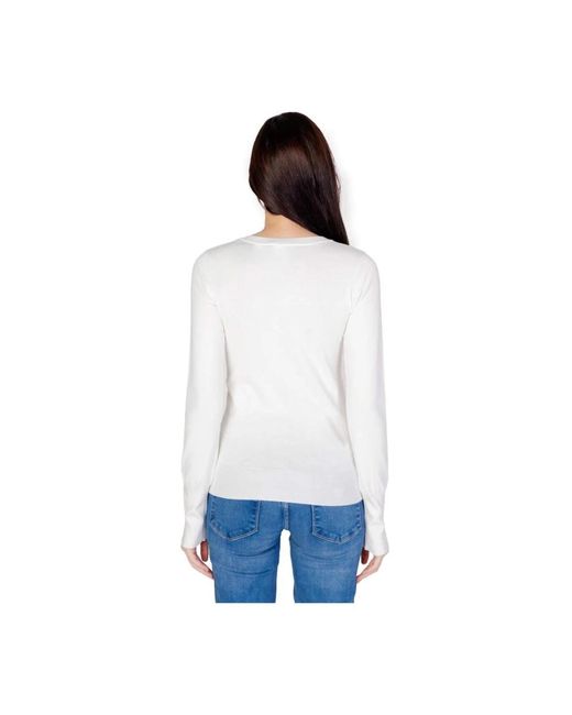 Maglia di cotone bianca di Guess in White