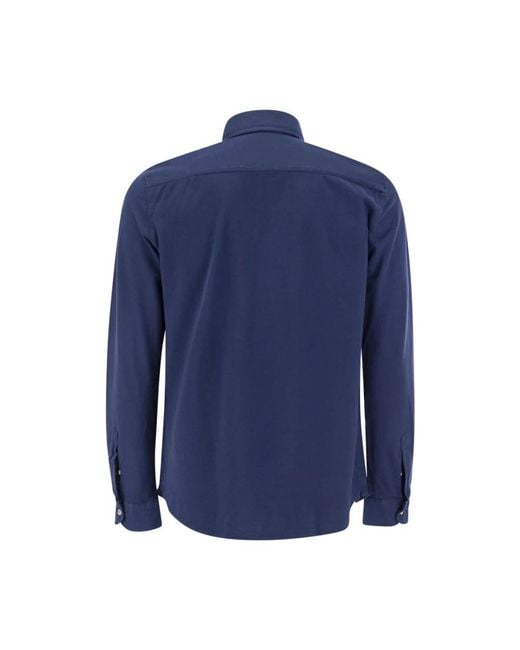 Fay Blue Casual Shirts for men