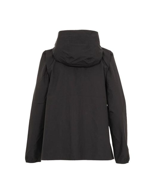 K-Way Black Schwarze Slim Fit Jacke Für Die Übergangszeit