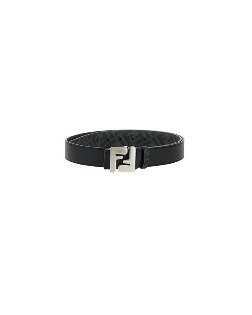 Fendi Ff Squared Belt in het Black voor heren