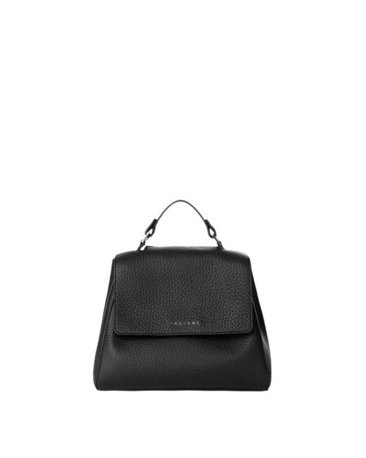 Orciani Black Kleine weiche sveva tasche - schwarz