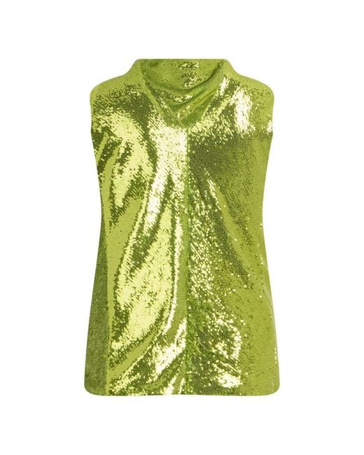 Philosophy Di Lorenzo Serafini Green Sleeveless Tops