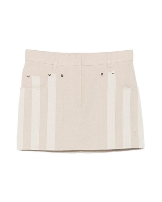 Fendi Short Skirts in het Natural