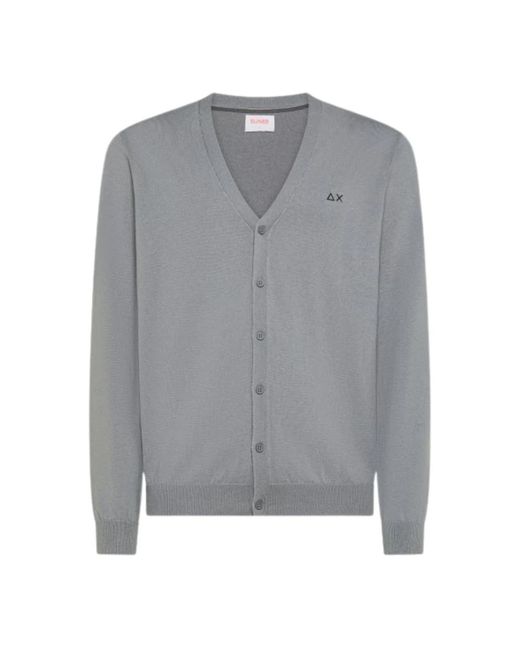 Sun 68 Cardigans in het Gray voor heren
