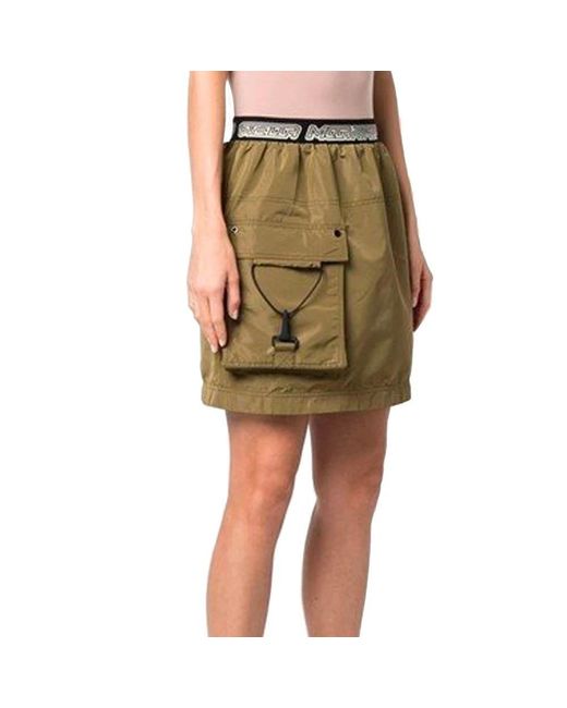 Stella McCartney Bicolor Polyester Mini Rok in het Green
