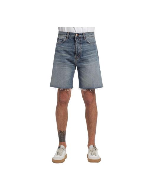 Haikure Blue Denim Shorts for men