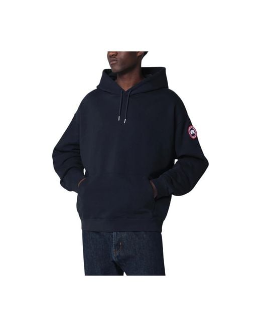 Canada Goose Blue Hoodies for men