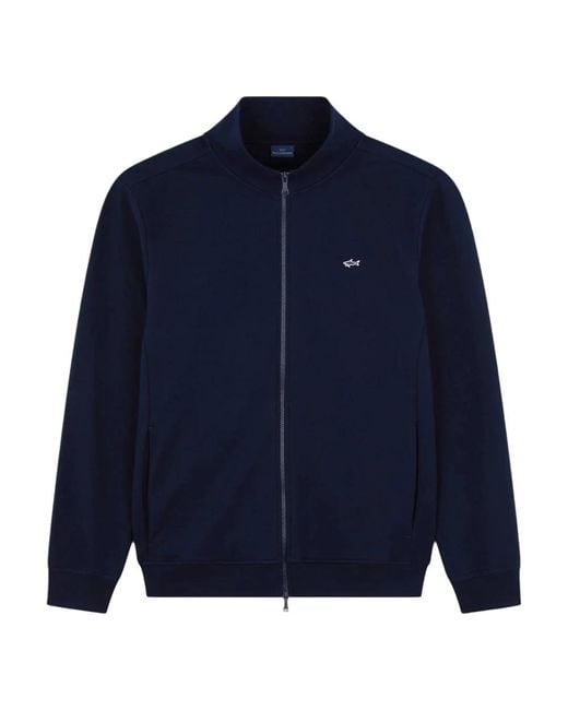 Paul & Shark Blue Zip-Throughs for men