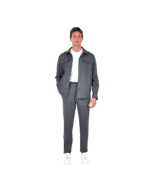 Light Jackets Drumohr de hombre de color Gray
