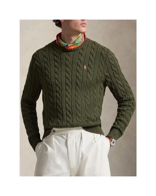 Polo Ralph Lauren Green Round-Neck Knitwear for men