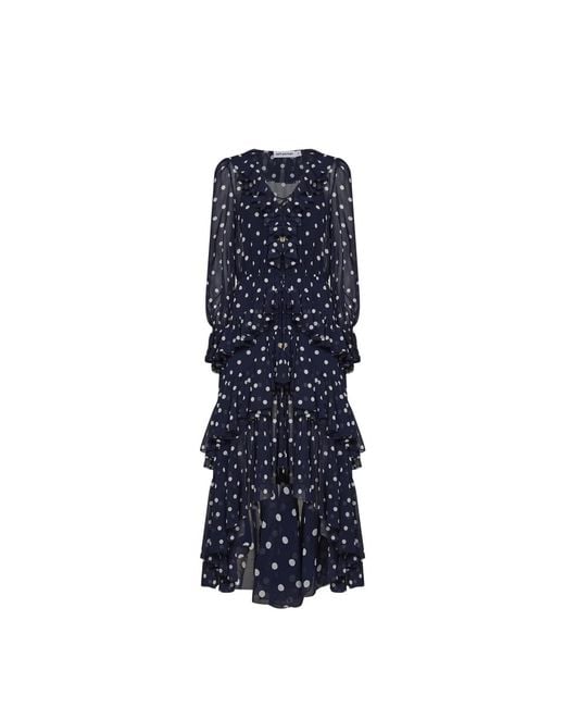 Maxi Dresses Self-Portrait de color Blue