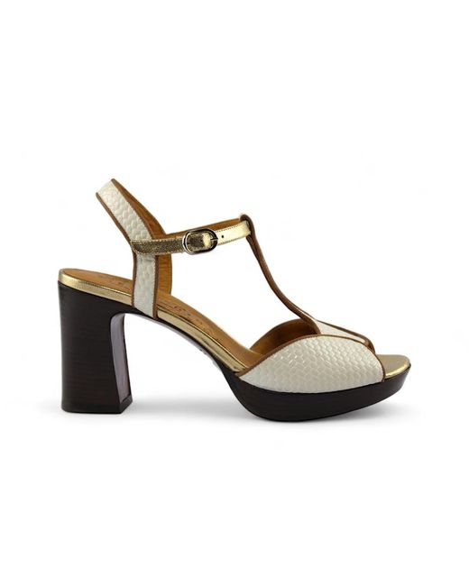Chie Mihara Metallic Weiß gold sandale