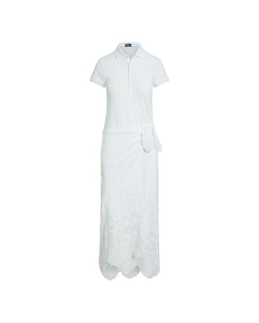 Polo Ralph Lauren White Polo Shirt Maxi Dress